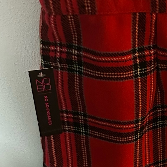 No Boundaries Tartan Skirt Red size XXL 12 Women - Picture 10 of 10